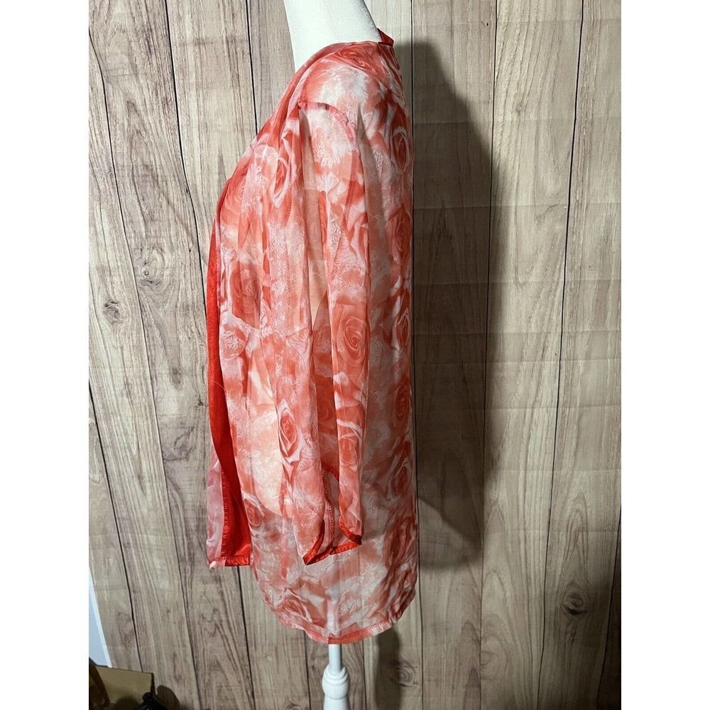 Vintage MSM Fashion Sheer Pink Cardigan - Picture 7 of 11